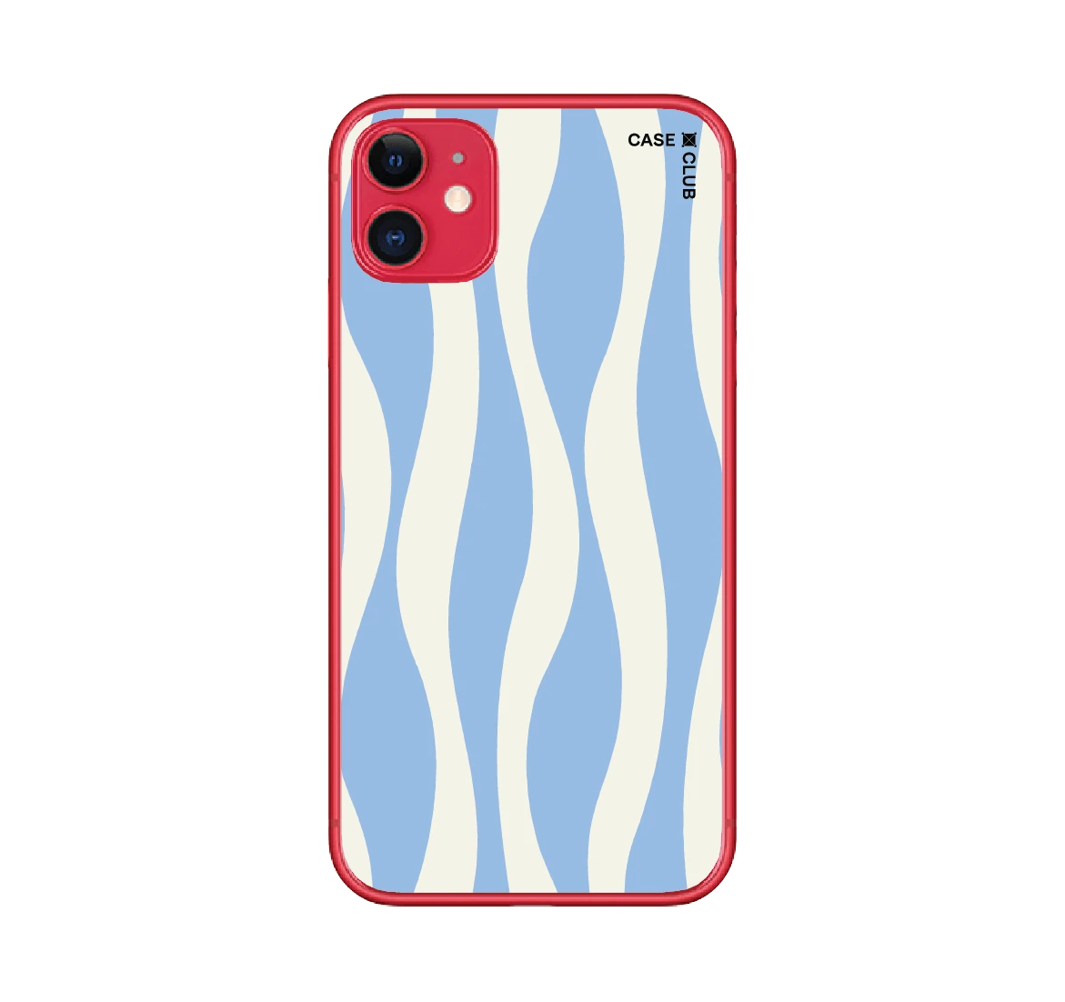 white & blue wavy pattern